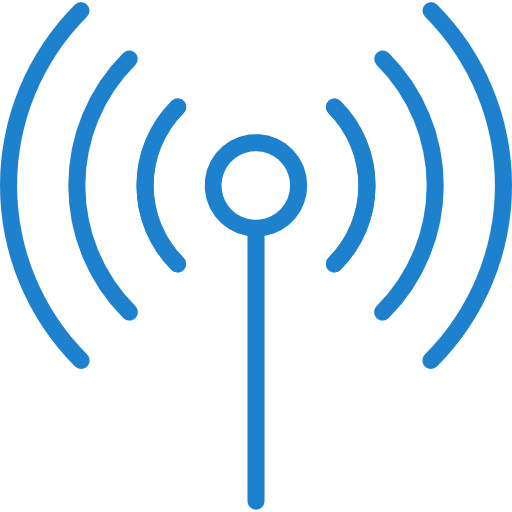 wifi srip Blue icoon
