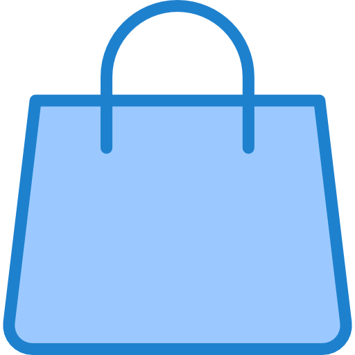 einkaufstasche srip Blue icon