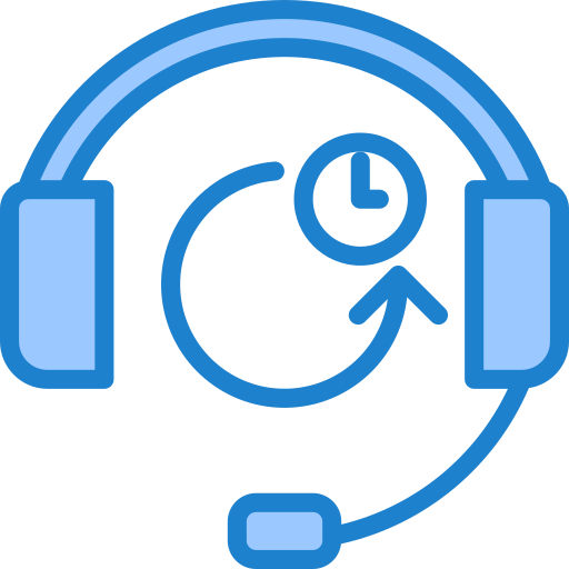 call center srip Blue icon