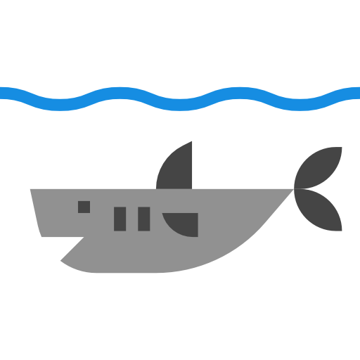 tubarão turkkub Flat Ícone