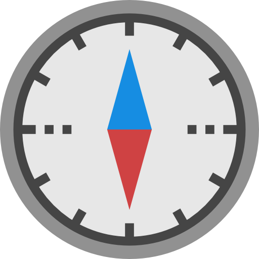 kompas turkkub Flat ikona