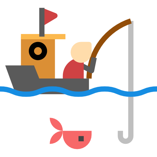 Ловит рыбу turkkub Flat иконка