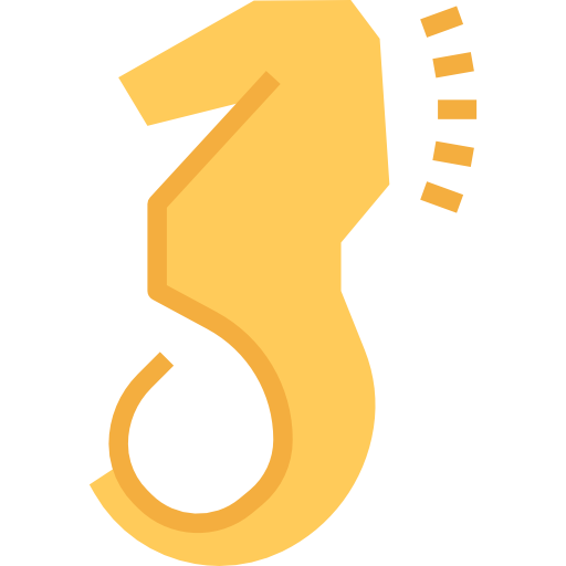 Seahorse turkkub Flat icon