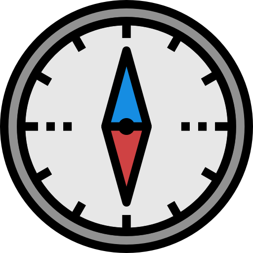 kompas turkkub Lineal Color ikona