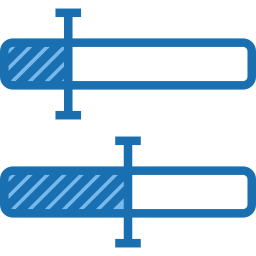 Bar chart Phatplus Blue icon