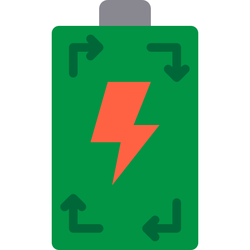 batería srip Flat icono
