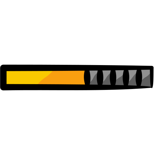 barra de carga Generic color hand-drawn icono