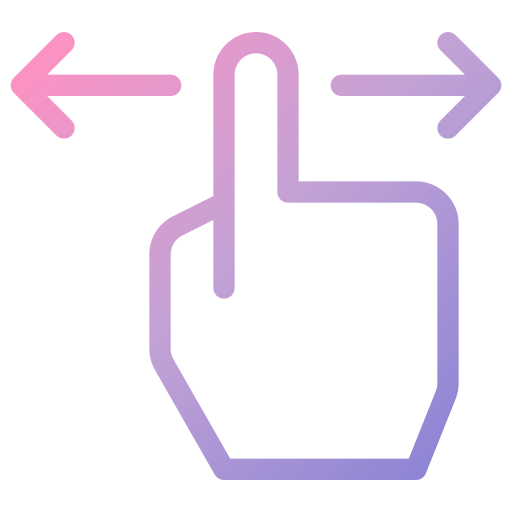 hand Generic gradient outline icoon