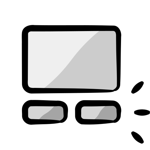 Touchpad Generic color hand-drawn icon