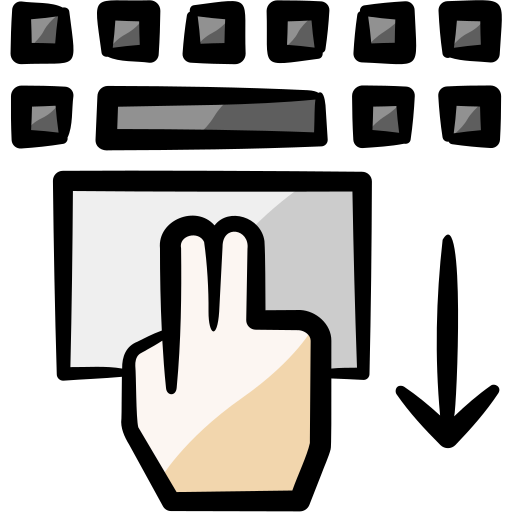 Touchpad Generic color hand-drawn icon