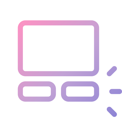Touchpad Generic gradient outline icon