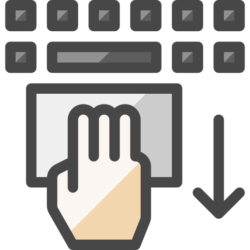 touchpad Generic color lineal-color icon