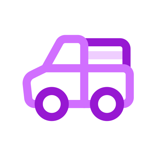 pick-up vrachtwagen Generic color outline icoon
