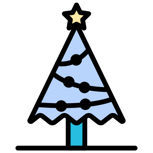 kerstboom Generic color lineal-color icoon