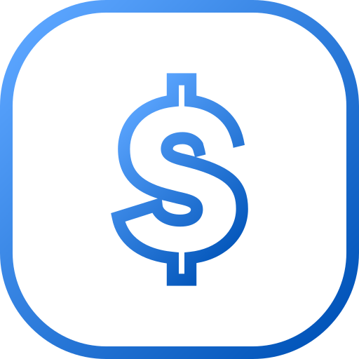 dólar Generic gradient outline icono