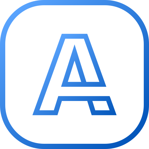 buchstabe a Generic gradient outline icon