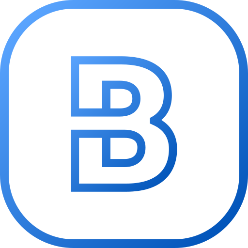 litera b Generic gradient outline ikona