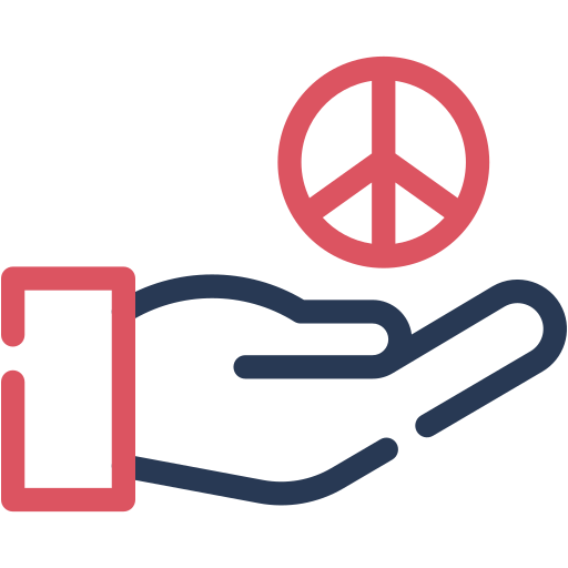 평화 Generic color outline icon