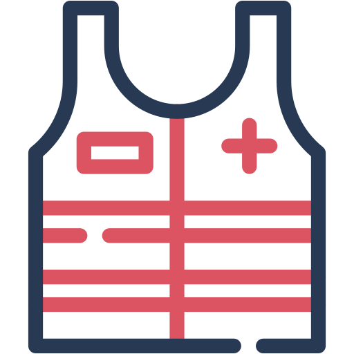 구명 조끼 Generic color outline icon