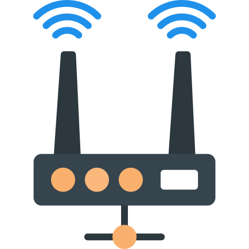 urządzenie routera Generic color fill ikona