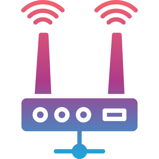 Router device Generic gradient fill icon
