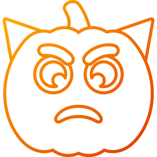 Angry face Generic gradient outline icon