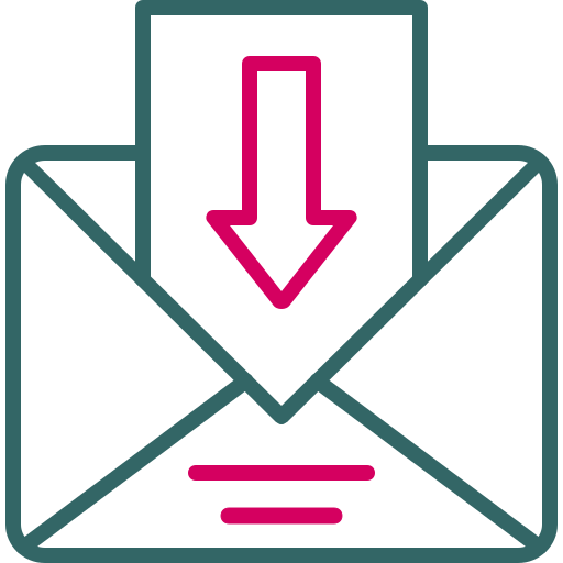 Mail inbox Generic color outline icon