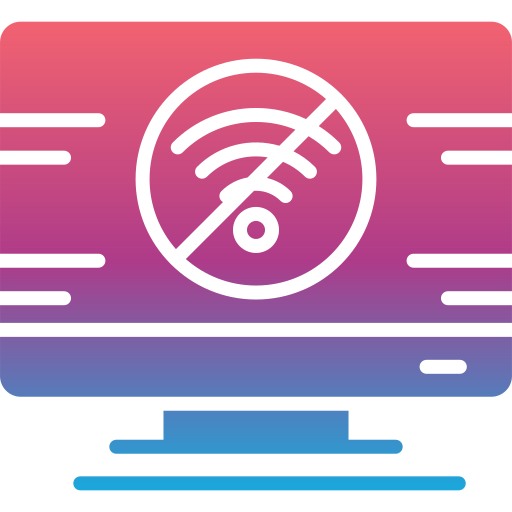 wi-fi 없음 Generic gradient fill icon