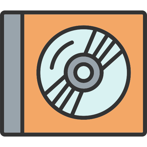컴팩트 디스크 Generic color lineal-color icon