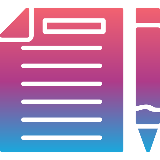 Writing Generic gradient fill icon