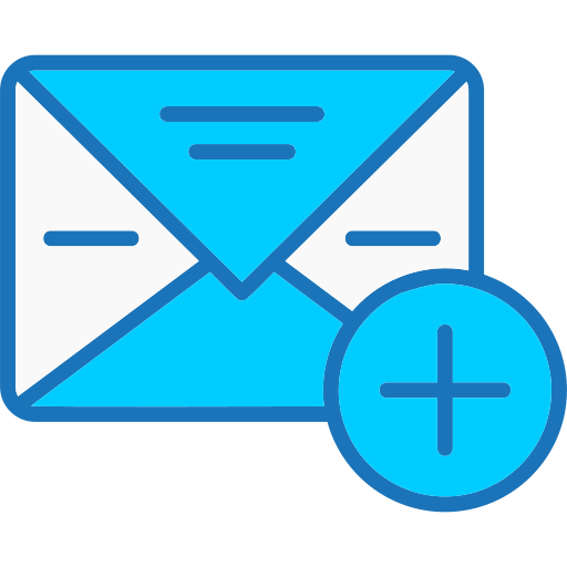 Add mail Generic color lineal-color icon