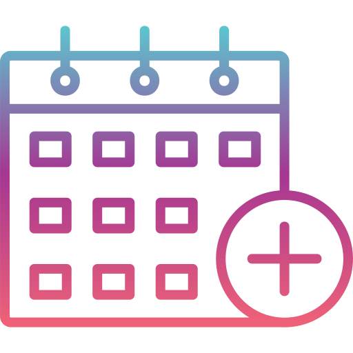 calendário Generic gradient outline Ícone