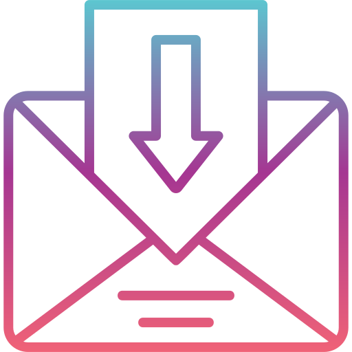 Mail inbox Generic gradient outline icon