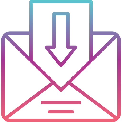 bandeja de entrada de correo Generic gradient outline icono