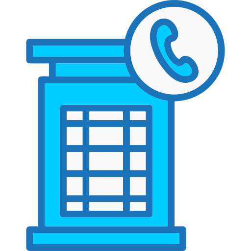 Telephone booth Generic color lineal-color icon