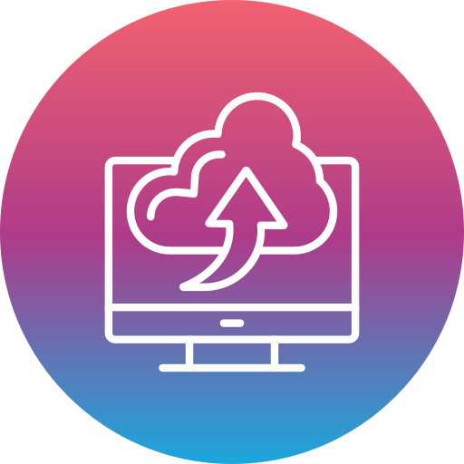 Cloud computing Generic gradient fill icon