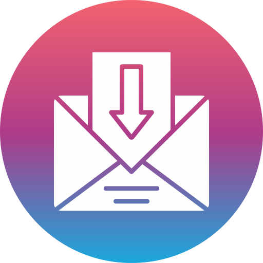 Mail inbox Generic gradient fill icon