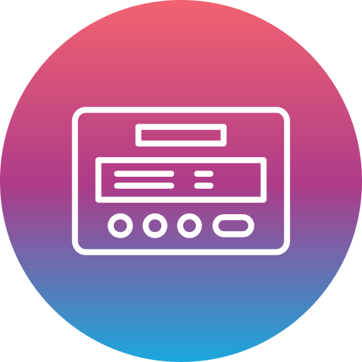 Pager Generic gradient fill icon