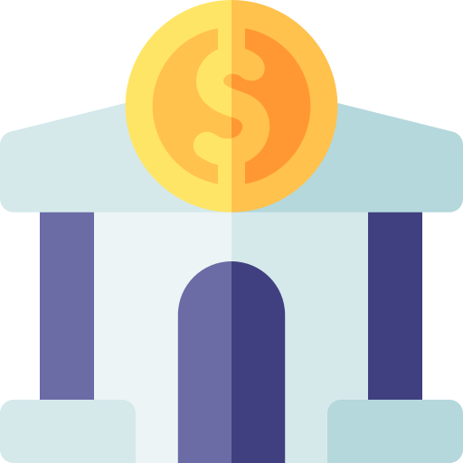 bank Basic Rounded Flat icon