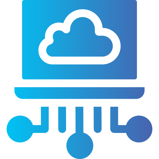 Cloud computing Generic gradient fill icon