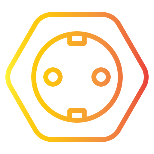 enchufe Generic gradient outline icono