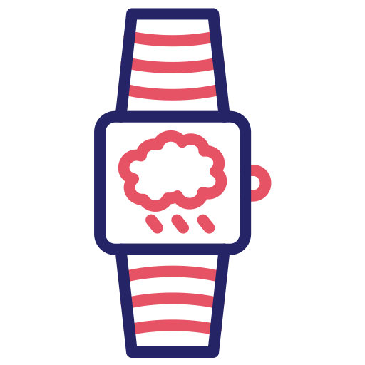 inteligentny zegarek Generic color outline ikona