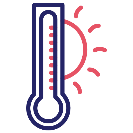 temperatura calda Generic color outline icona