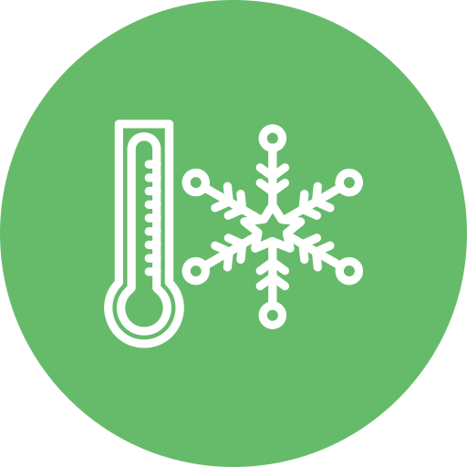 zimna temperatura Generic color fill ikona