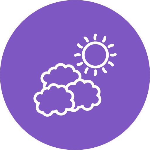 Cloudy day Generic color fill icon