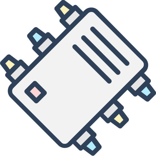 Computer chip Generic color lineal-color icon