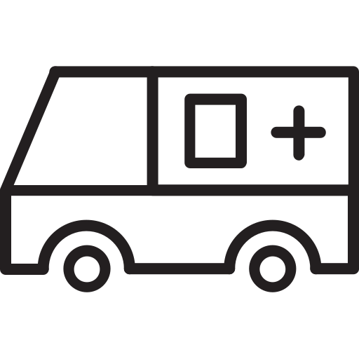 ambulans Generic black outline ikona