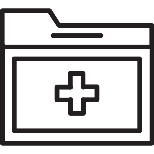 folder medyczny Generic black outline ikona