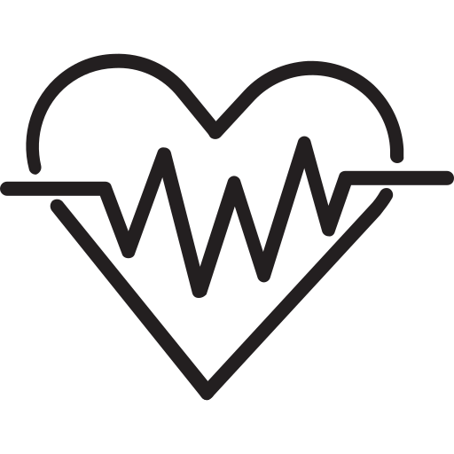 Heartbeat Generic black outline icon