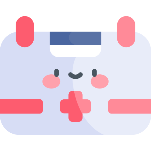 First aid kit Kawaii Flat icon